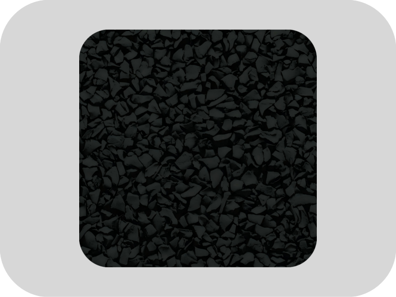 Odorless black EPDM rubber granules حبيبات مطاطية EPDM سوداء عديمة الرائحة