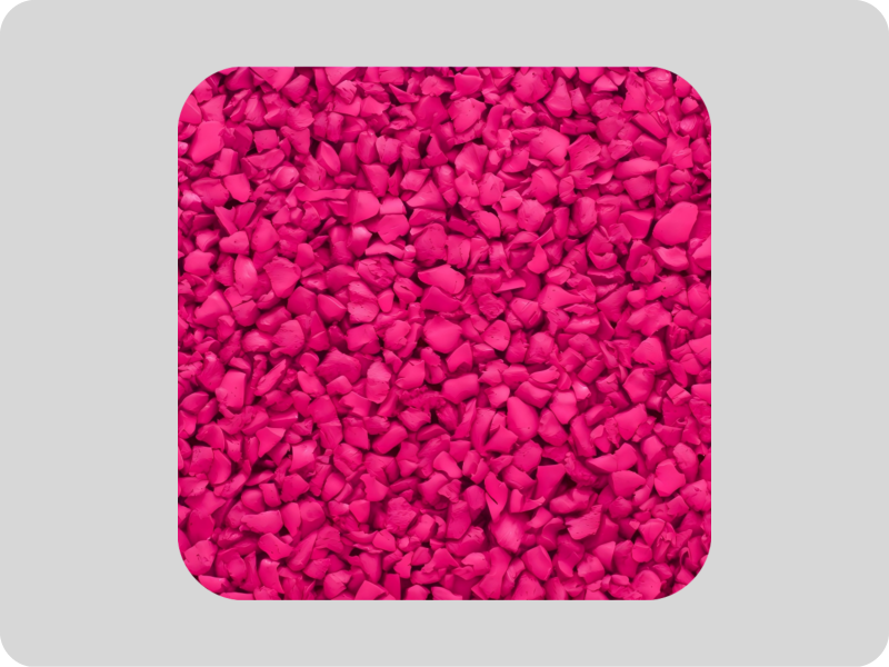 High temperature resistant red EPDM rubber granules حبيبات مطاط EPDM حمراء مقاومة لدرجات الحرارة العالية