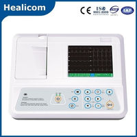 HE-03B Krankenhaus medizinische Geräte 3-Kanal tragbares digitales EKG-Elektrokardiograph-Gerät mit günstigem Preis
