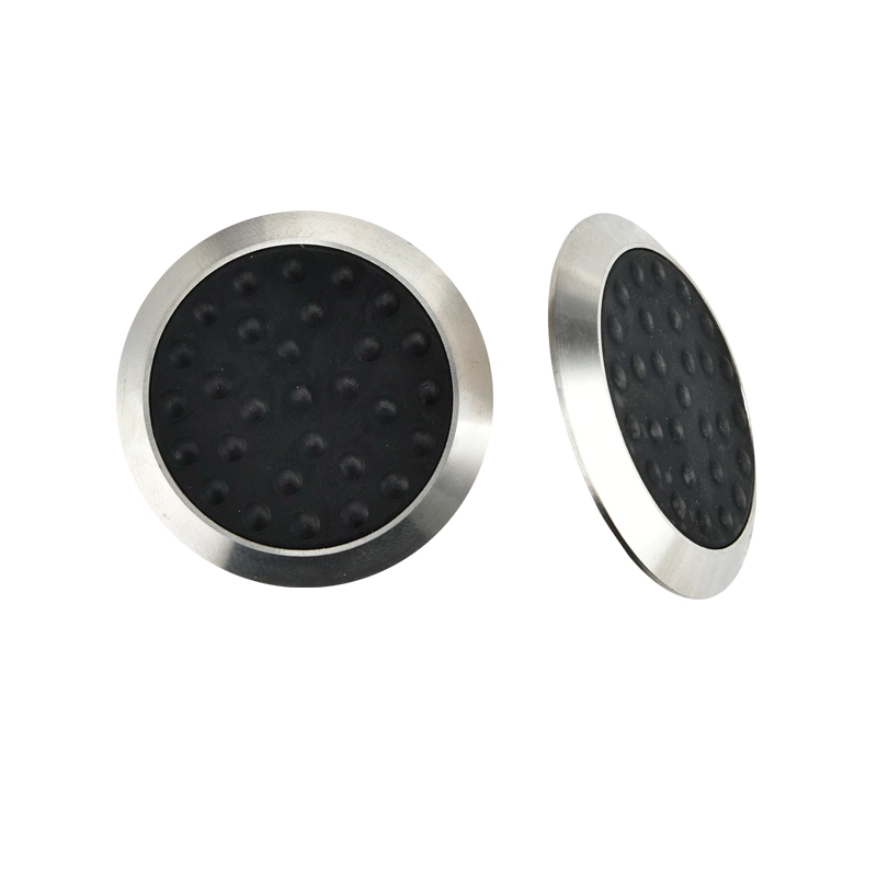 Perni indicatori tattili in acciaio inossidabile di altezza 3 mm con inserto in PU per pavimentazione con avvertenza stradale