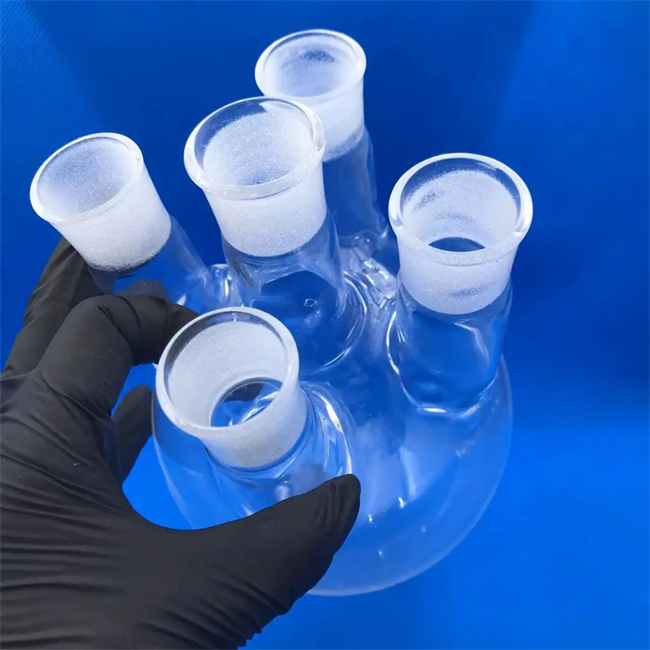 고온 부식 방지 석영 유리 반응 용기