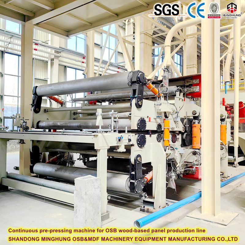 Máquina previa continua para la línea de producción de paneles a base de madera OSB