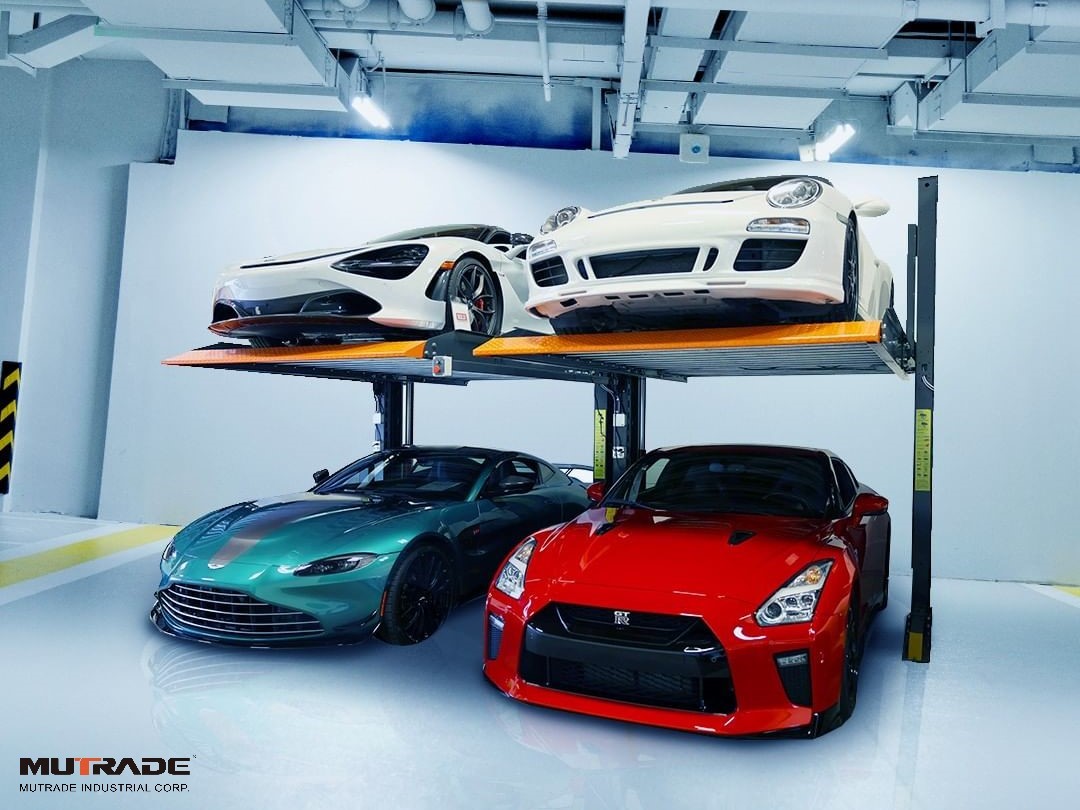 2 POST CAR PARKING LIFT 2 CARS STACKER FOR CAR STORAGE