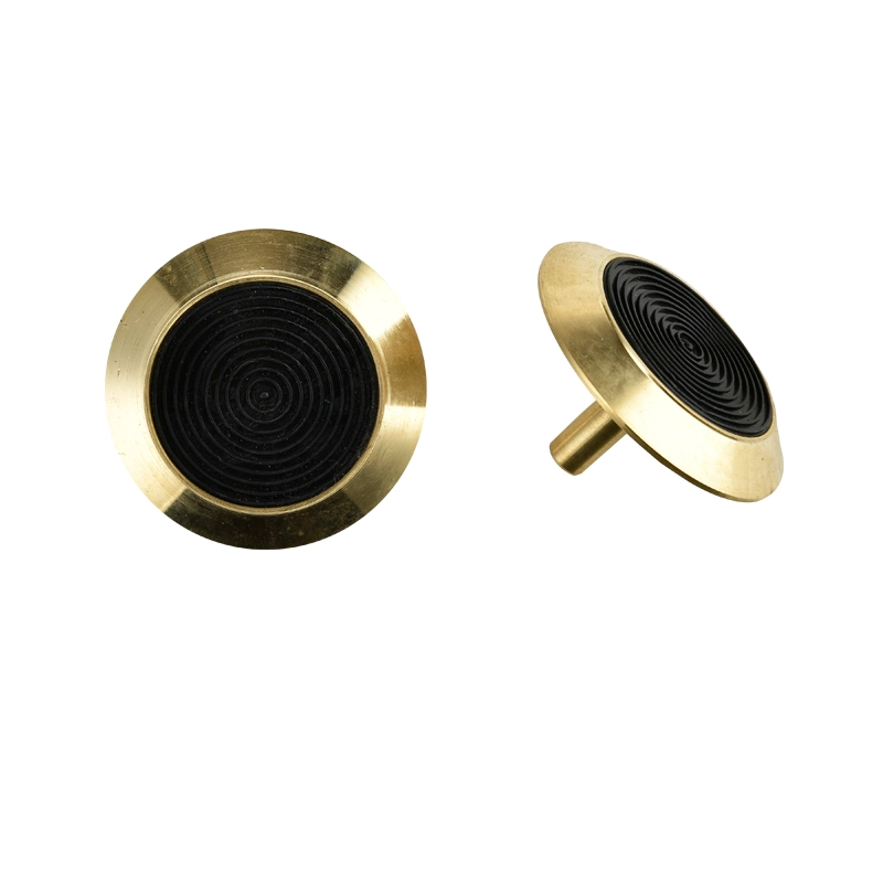 Borchie indicatori tattili per superficie di calpestio in ottone con inserto in PU RY-DB207
