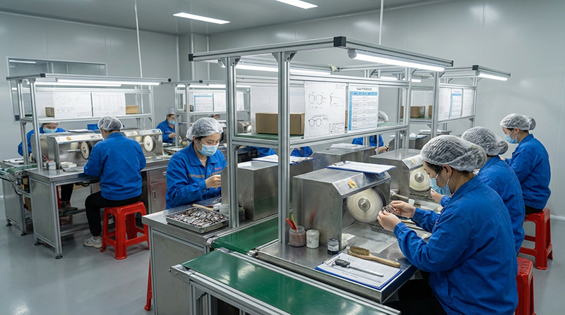 Fabricación integrada para marcas de gafas premium