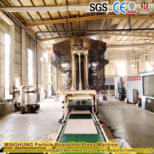 MINGHUNG Spanplatten-Hei&szlig;pressmaschine PB-Produktionslinie