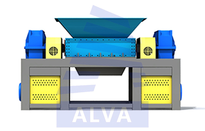 تقطيع النفايات الصناعية السائبة