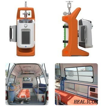 Máquina portátil del ventilador del transporte de la ambulancia del uso médico y del equipo quirúrgico Hv-100F