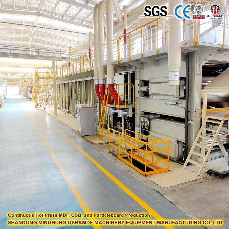 Produzione continua di MDF con pressa a caldo