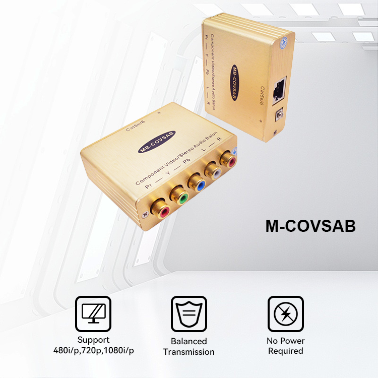 【M-COVSAB】 Balun vid&eacute;o composant/audio st&eacute;r&eacute;o
