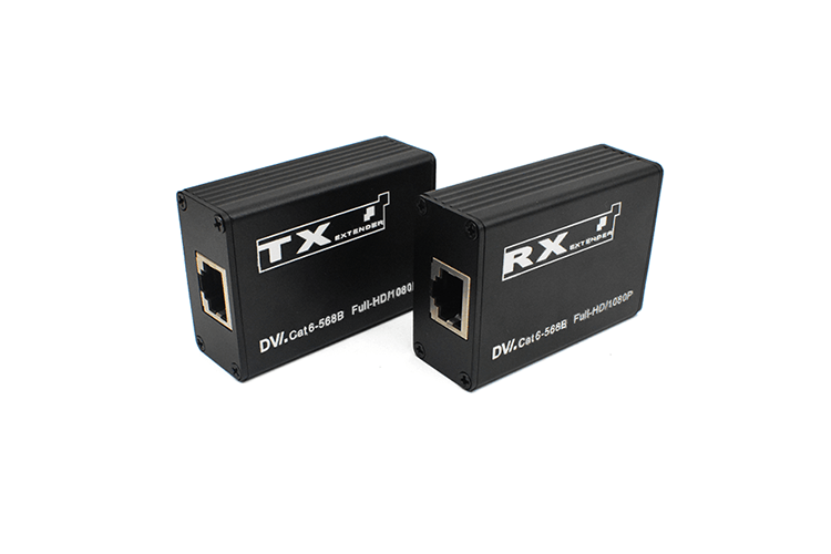 【M-D30】Несжатый звук, удлинитель DVI Cat5e/6 без питания