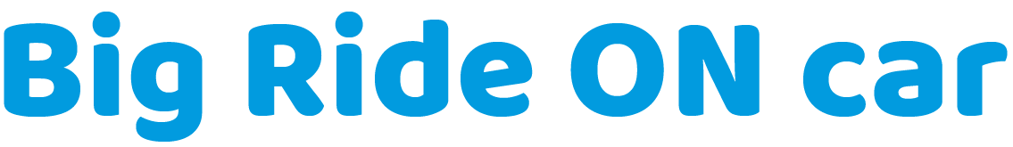 Big Ride sur le logo de la voiture