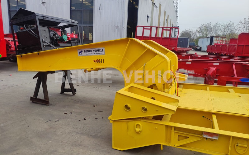 Remorque Lowboy &agrave; col tombant Removale