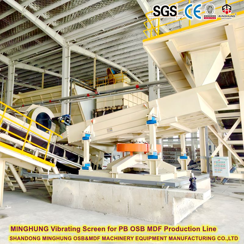 الغربال الاهتزازي MINGHUNG لخط إنتاج PB OSB MDF