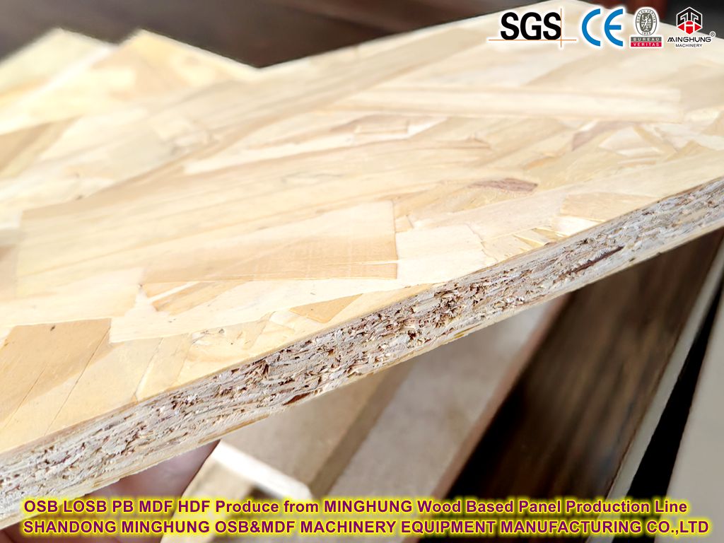 OSB LOSB PB MDF HDF Produce from MINGHUNG Wood Based Panel Production Line OSB LOSB PB MDF HDF MINGHUNG agaç esasly paneli önümçilik liniýasyndan önüm