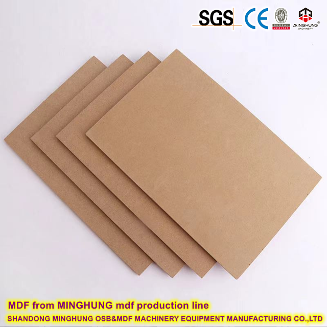 MDF daripada barisan pengeluaran mdf MINGHUNG