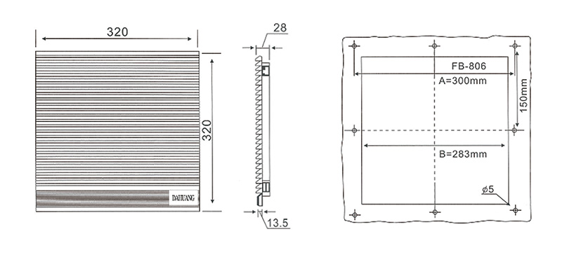 Dessin de garde de ventilateur de 250 nuances de fen&ecirc;tre