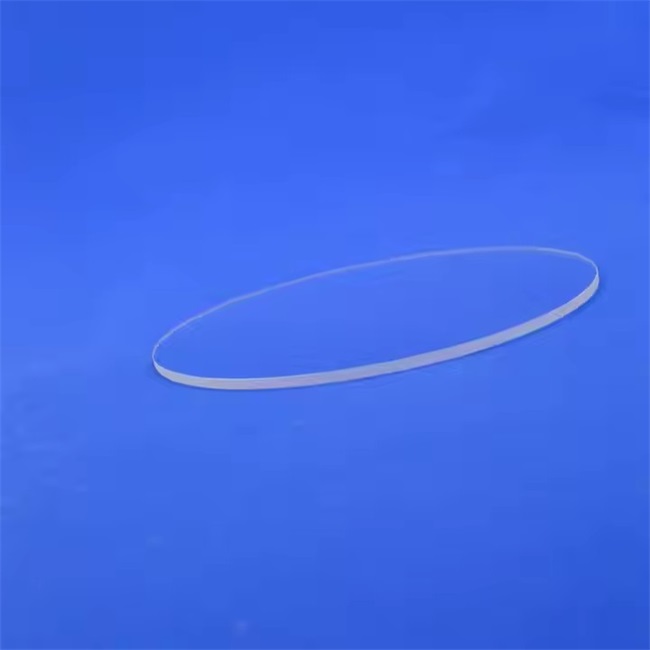 Lastra di vetro di silice fusa rotonda ottica da 1 mm 2 mm 3 mm