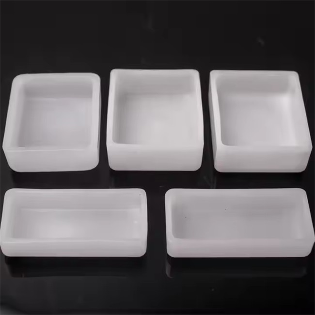 고온 내성 유백색 실험실 석영 도가니 가격