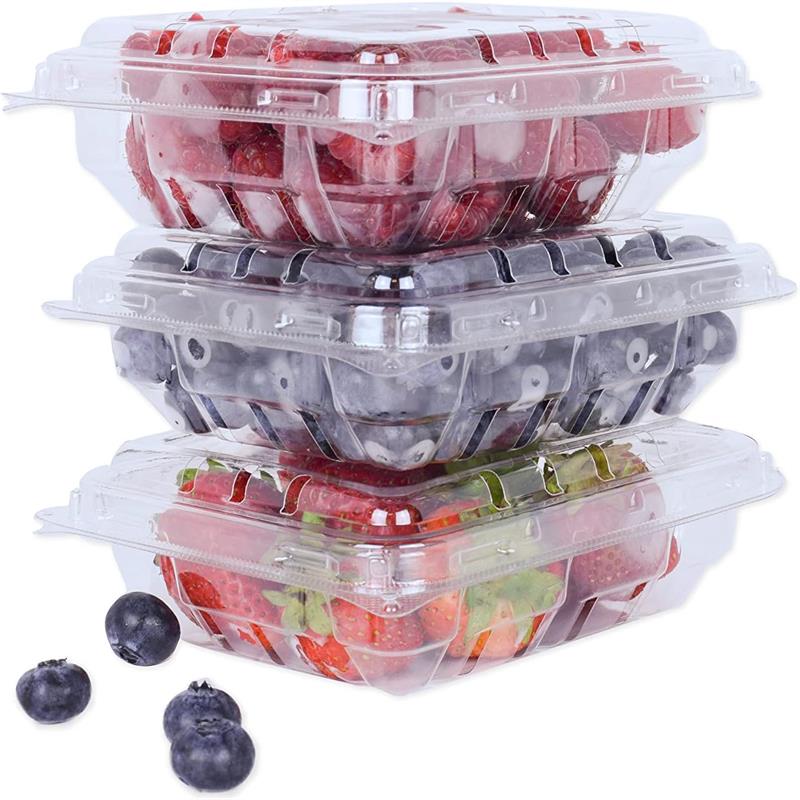 Transparente Beeren-Blaubeer-Box aus PET