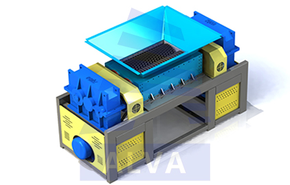 آلة تقطيع ذات عمود مزدوج ذات عزم دوران عالي