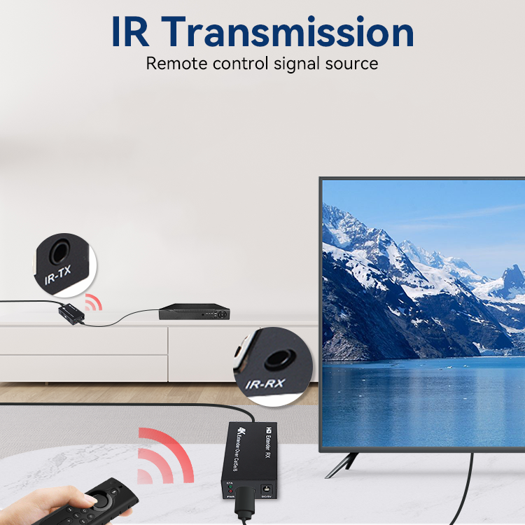 【M-HK100A】4K*2K ИК-удлинитель Cat5e/6 HD