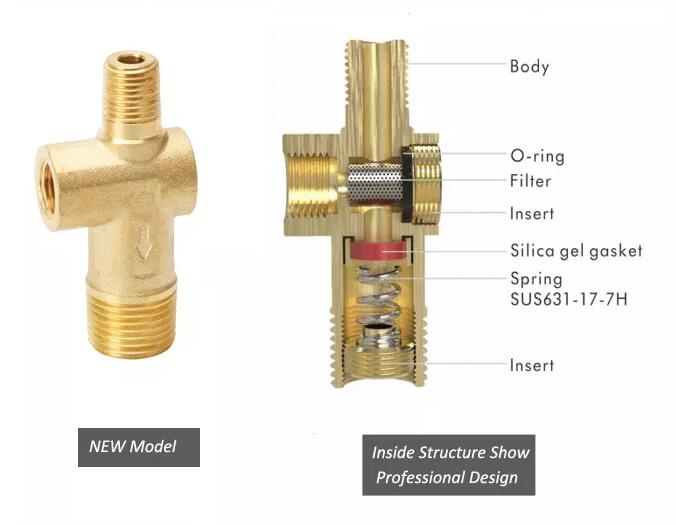 angled safety relief valve