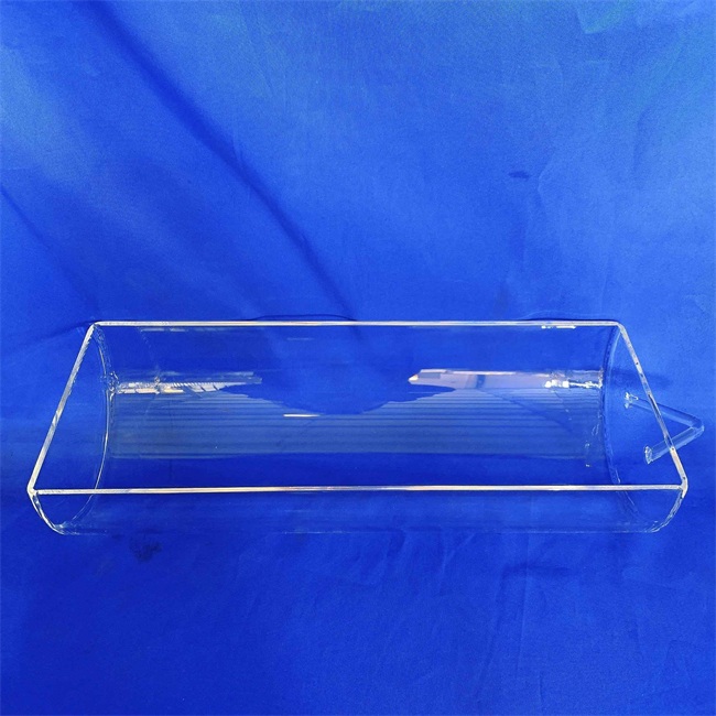Instrumento de laboratorio de barco de cuarzo transparente de alta pureza-1