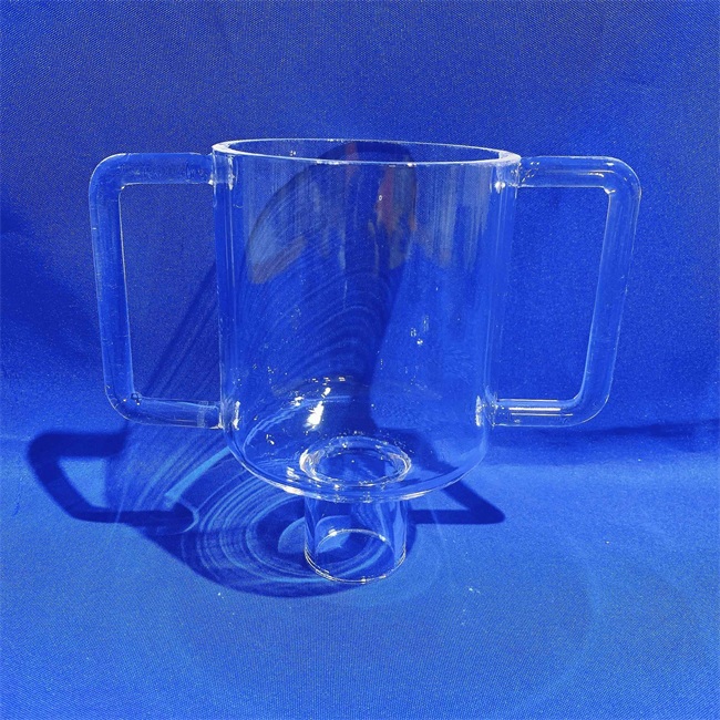 Instrumento de laboratorio de barco de cuarzo transparente de alta pureza