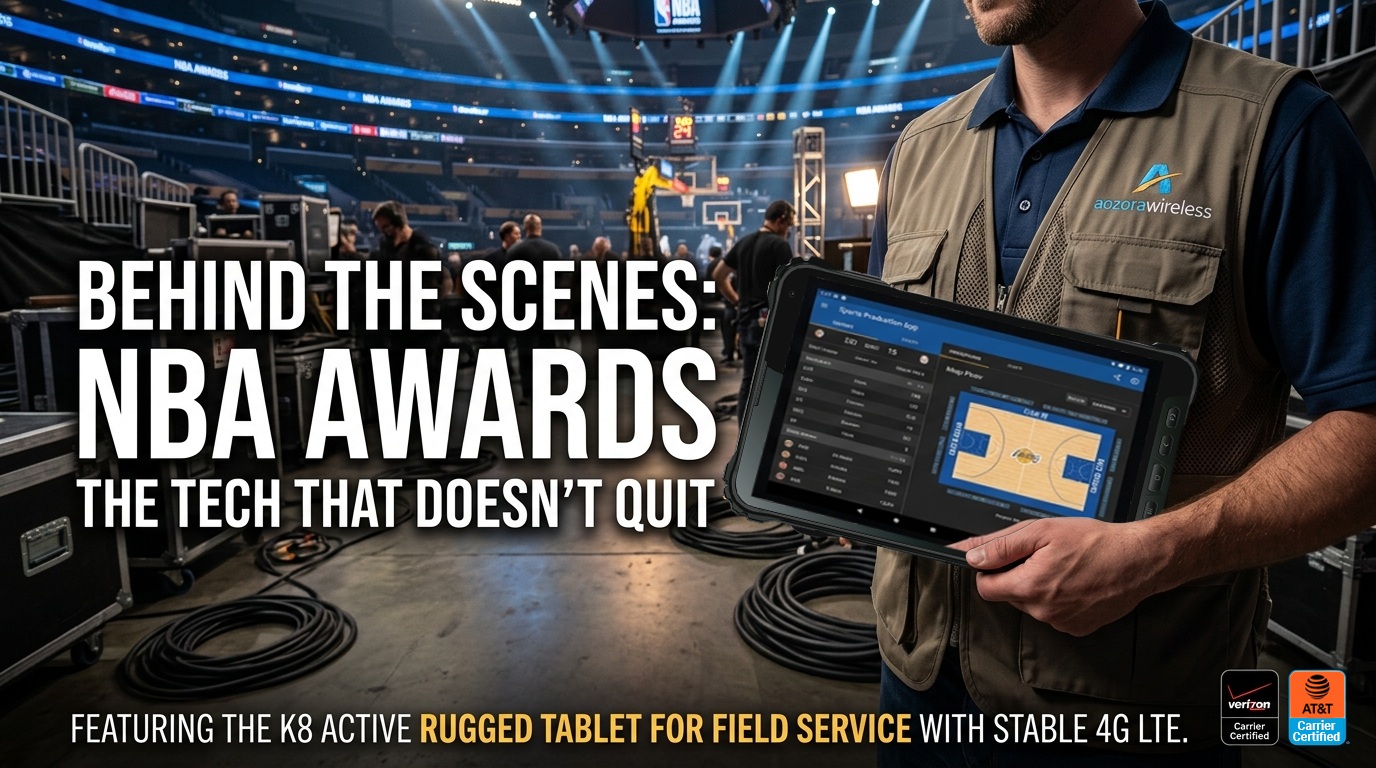 K8 Active rugged tablet used in live sports broadcast backstage K8 Active แท็บเล็ตที่ทนทานใช้ในการถ่ายทอดสดกีฬาหลังเวที