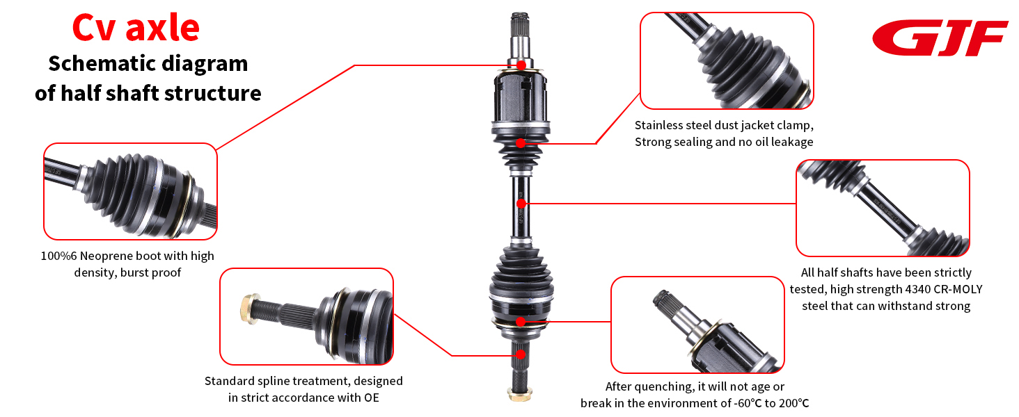 GJF Drive Shaft for Toyota Hilux Vigo Fortuner 