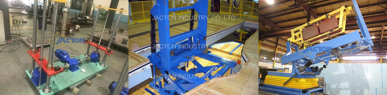 Aplicaci&oacute;n del gato de tornillo mec&aacute;nico con engranaje c&oacute;nico