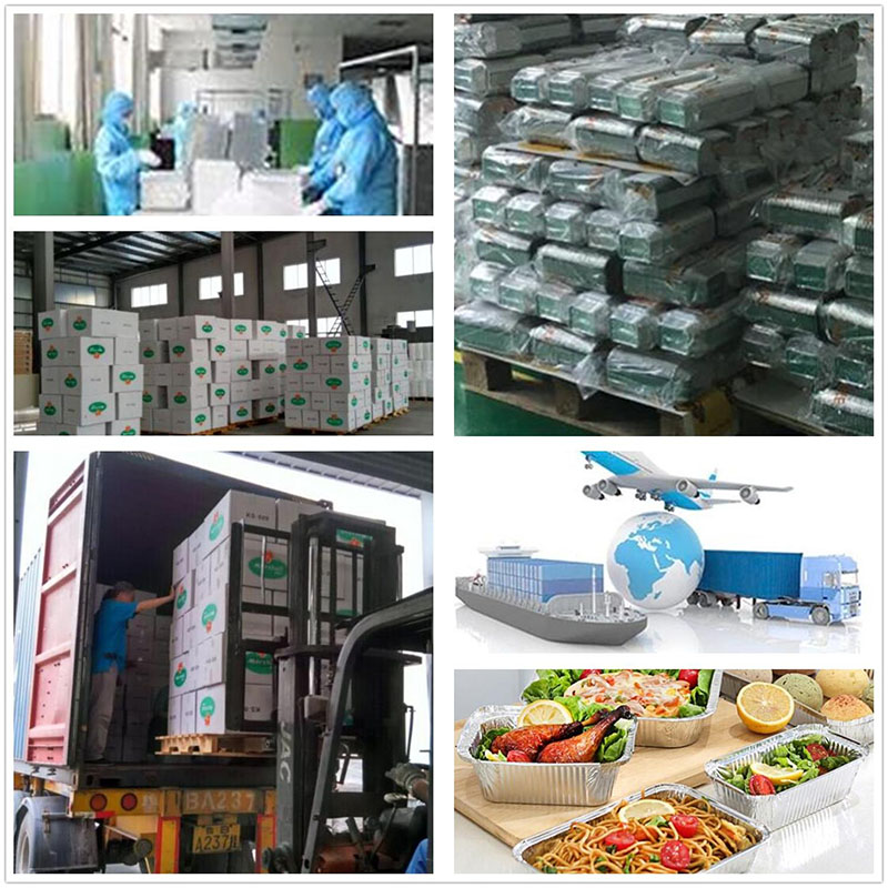 Transportation of aluminum foil tableware