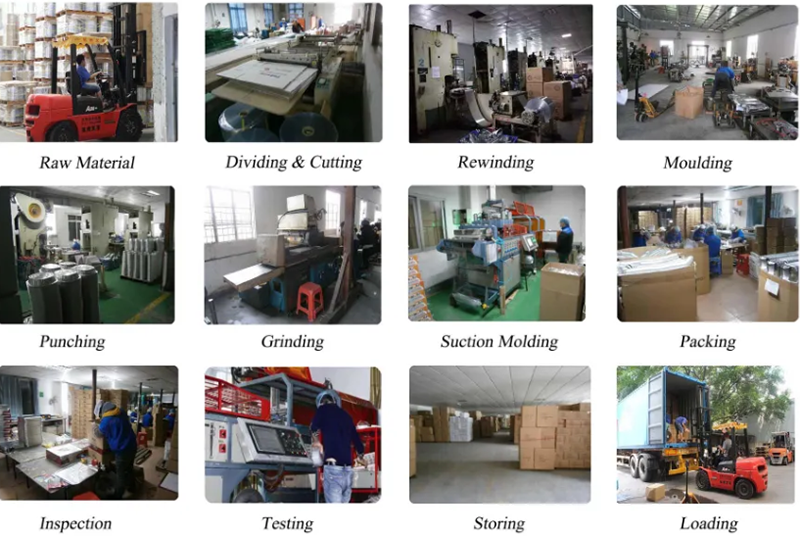 Production process of aluminum foil products