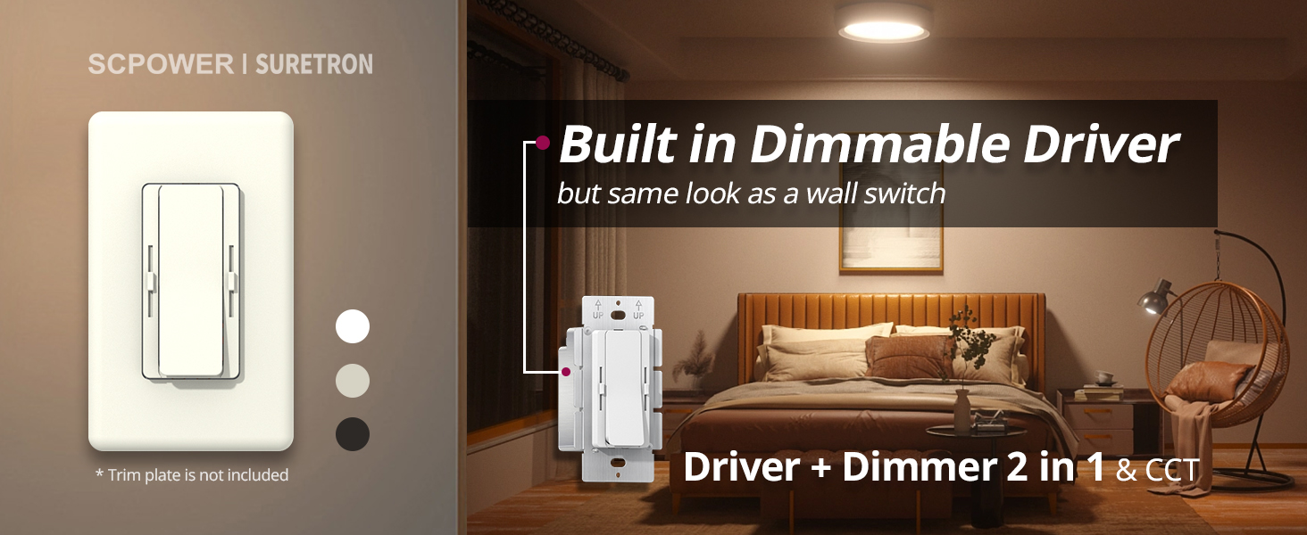 built in dimmable driver sönük sürücüdə quraşdırılmışdır