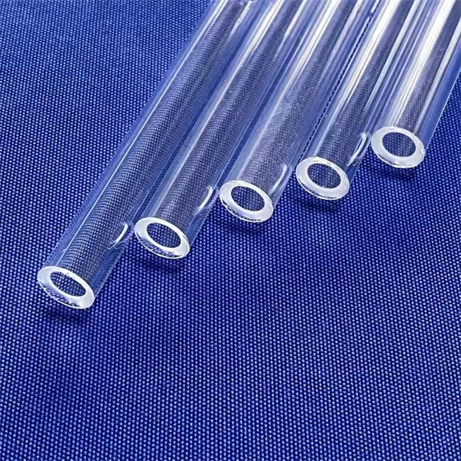 直径5-350mmの化学溶融石英ガラス管