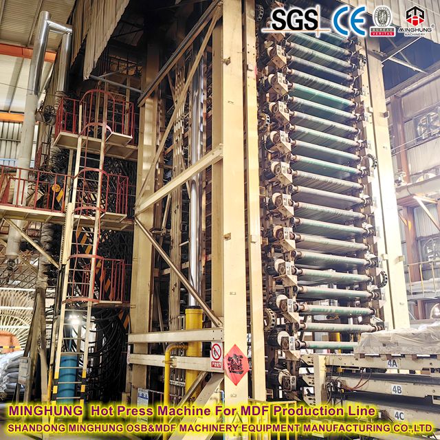 Hot Press til MDF produktionslinje
