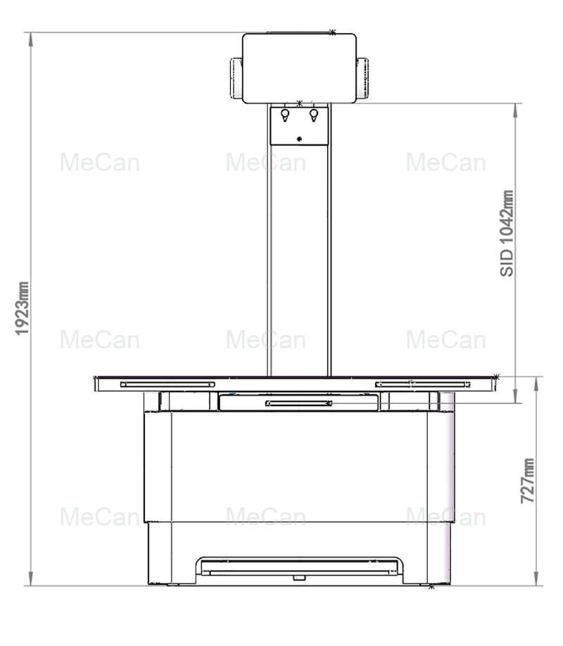 产品尺寸图 20KW-32KW ভেট এক্সরে মেশিন