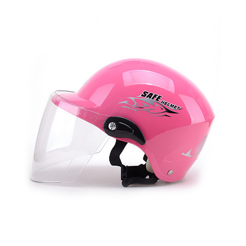 Casco semi-facciale per pendolarismo quotidiano con visiera PC economica con protezione UV
