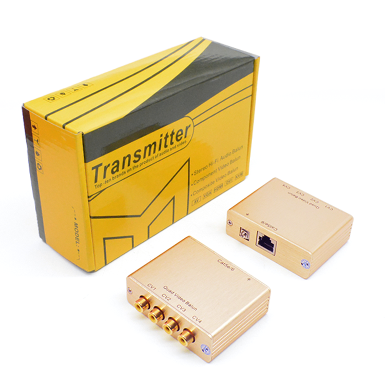 【M-QVB】Bal&uacute;n de v&iacute;deo cu&aacute;druple Cat5e/6 NTSC/PAL/SECAM