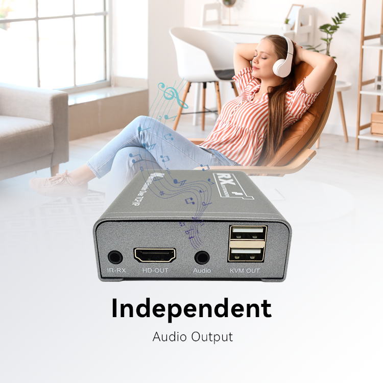 M-HF100U-4K Extensor de Fibra KVM 4K 20KM HD+