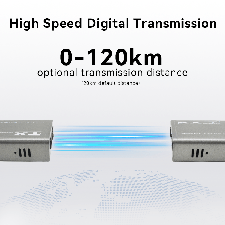 【M-AF04】Extensor de fibra &oacute;ptica de audio RCA digital de cuatro v&iacute;as