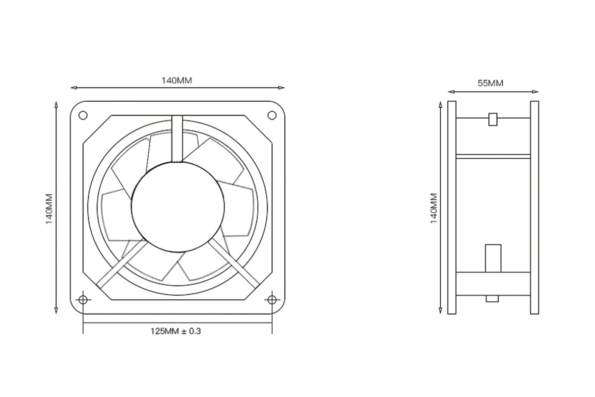 140x55 Ganzmetall-L&uuml;fterdiagramm