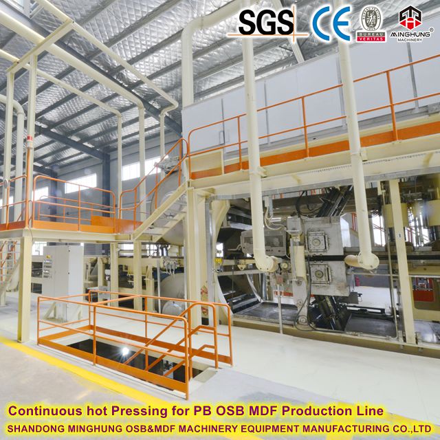 MINGHUNG الضغط الساخن المستمر لخط إنتاج PB OSB