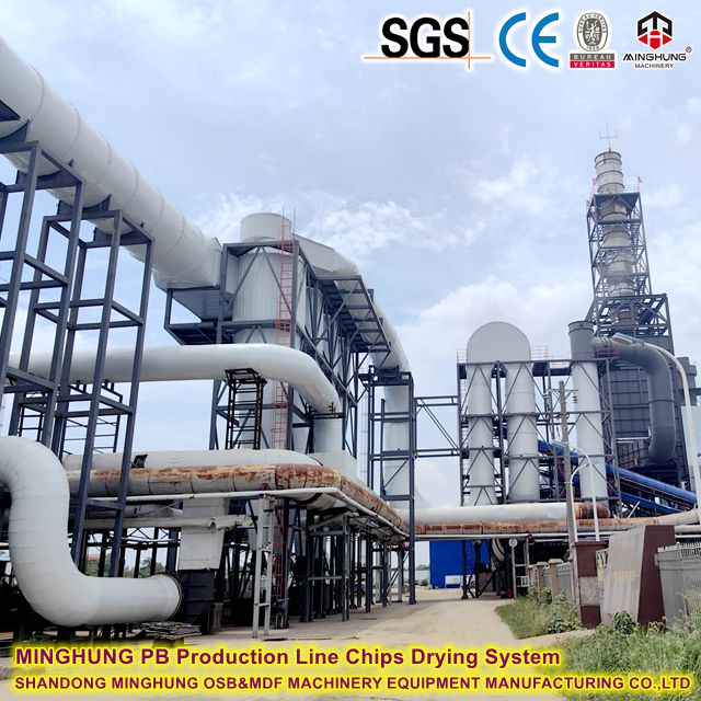 Syst&egrave;me de s&eacute;chage de copeaux de ligne de production MINGHUNG PB