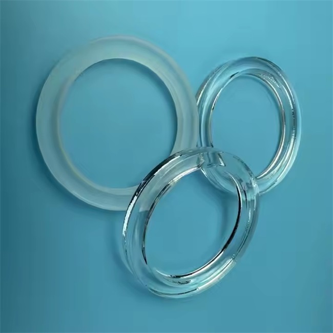 Transparent optical fused silica flange accessories supplier