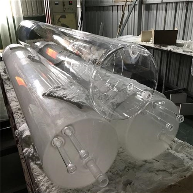 超大型融合シリカガラスチューブ