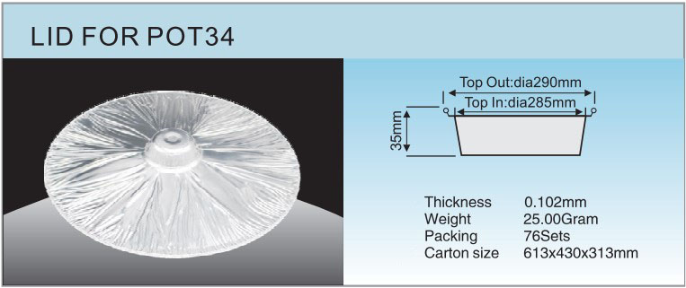 LID FOR POT34 LID FOR POT34