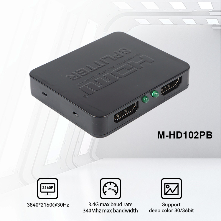 R&eacute;partiteur M-HD102PB 4K Full HD Full 3D 1x2 HD