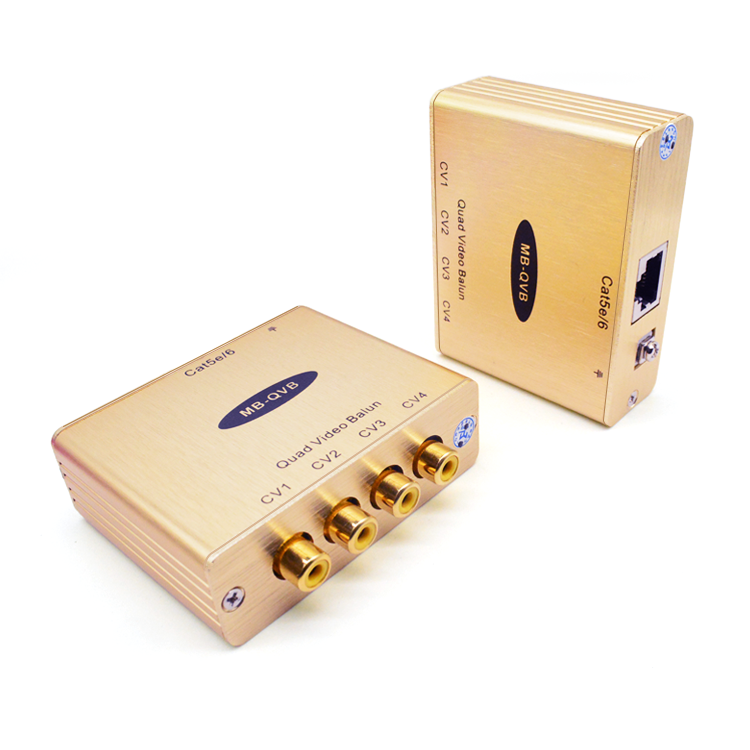 【M-QVB】Bal&uacute;n de v&iacute;deo cu&aacute;druple Cat5e/6 NTSC/PAL/SECAM